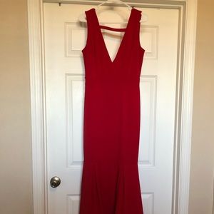 Passion Red Long Formal Dress